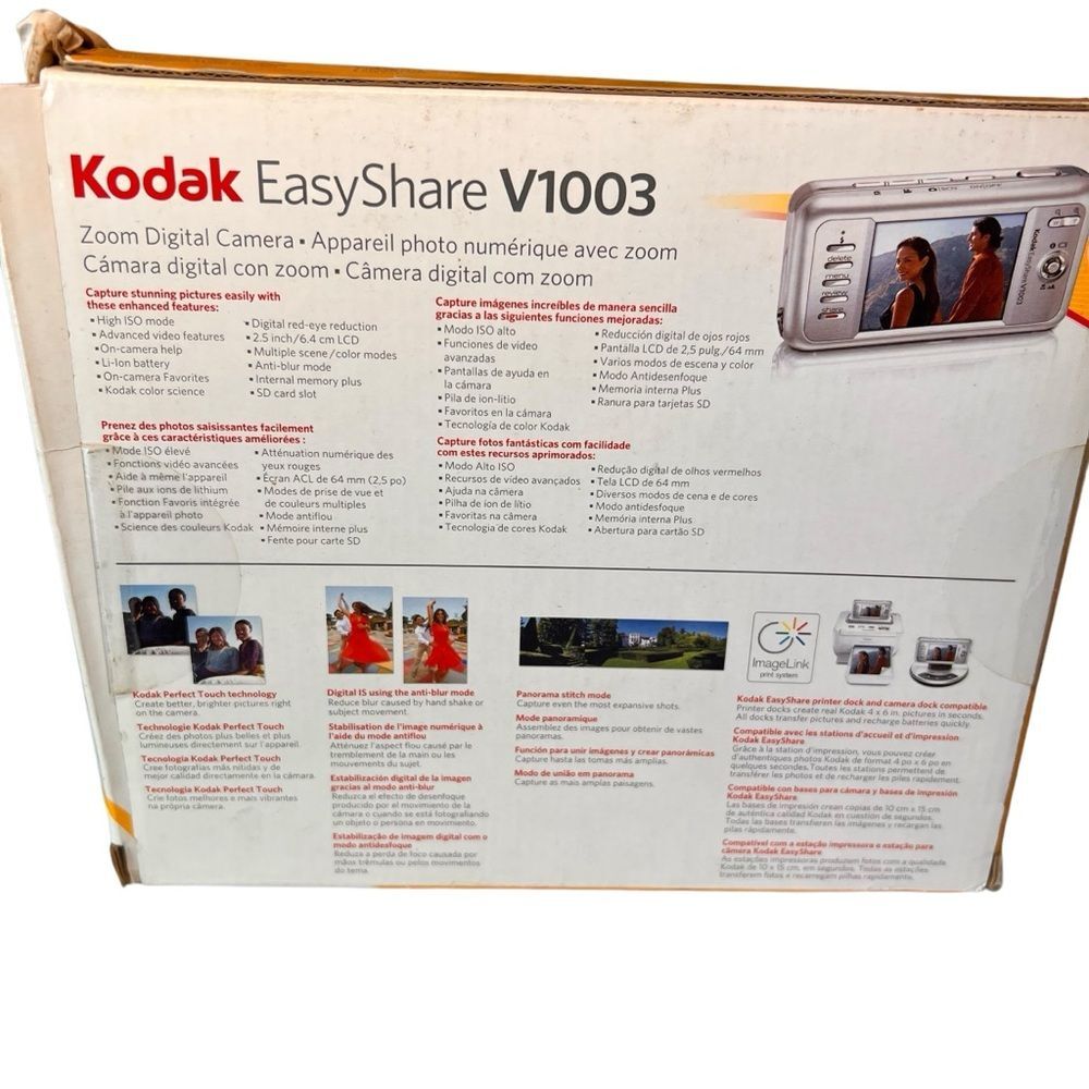 Kodak EasyShare Digital Camera J1003 Untested For Parts Java Brown Box Battery - Picture 4 of 12